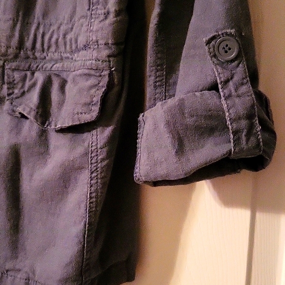 Linen blend army style shirt/jacket - Picture 3 of 3